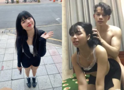 bạn học chubby hành động táo bạo phía sau